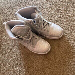 silver sparkly heelys